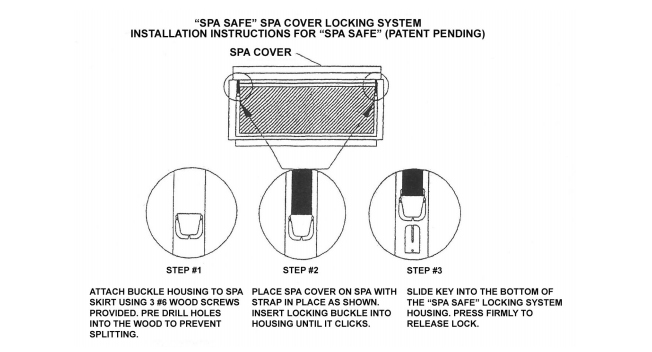 How to lock your spa cover